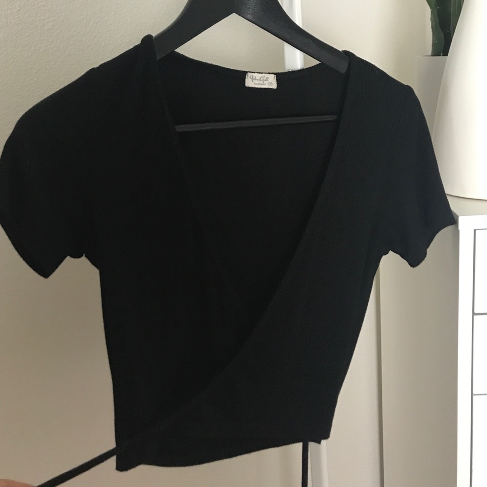Black Wrap Top